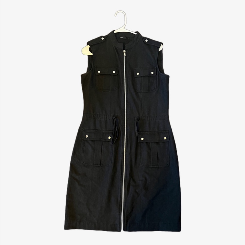 Black zip up dress from True Envy